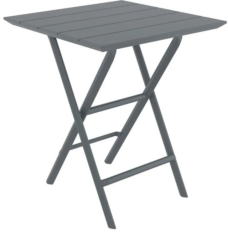 HELEN DARK GREY 60Χ60X74εκ. ΤΡΑΠΕΖΙ ΠΤΥΣ/ΝΟ ΠΟΛ/ΝΙΟΥ