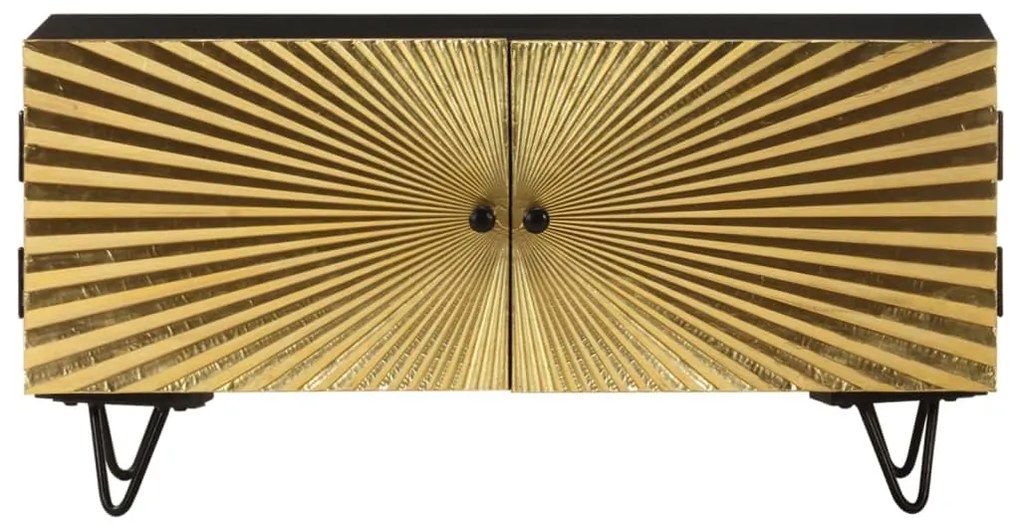 vidaXL Έπιπλο Τηλεόρασης 90 x 30 x 45 εκ. από Μασίφ Ξύλο Μάνγκο