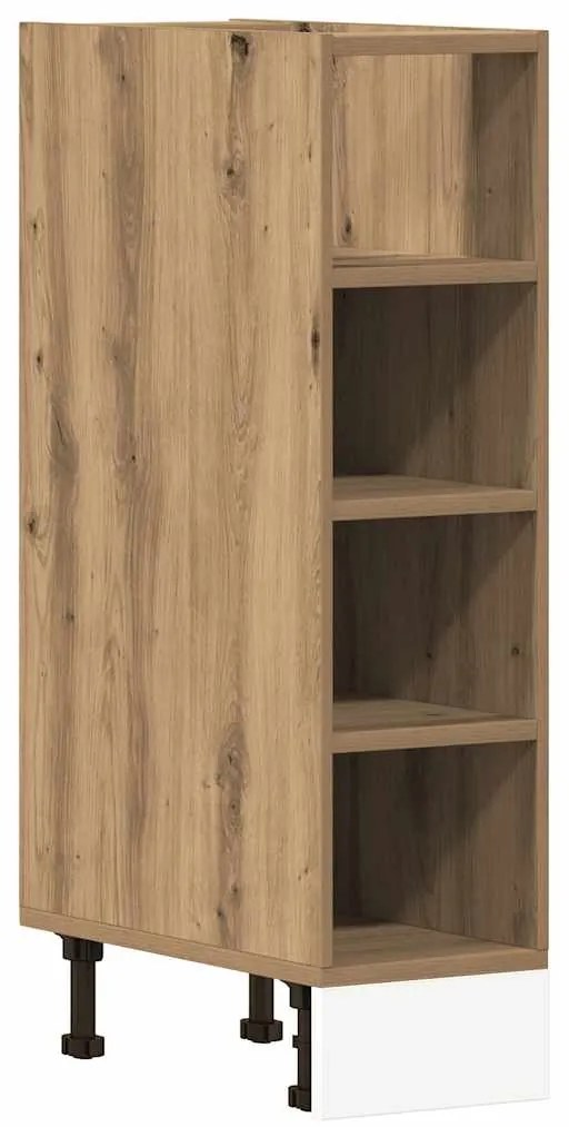 vidaXL Ντουλάπι Δαπέδου Riga Δρυς τεχνίτης 20x44,5x81,5εκ. Μοριοσανίδα