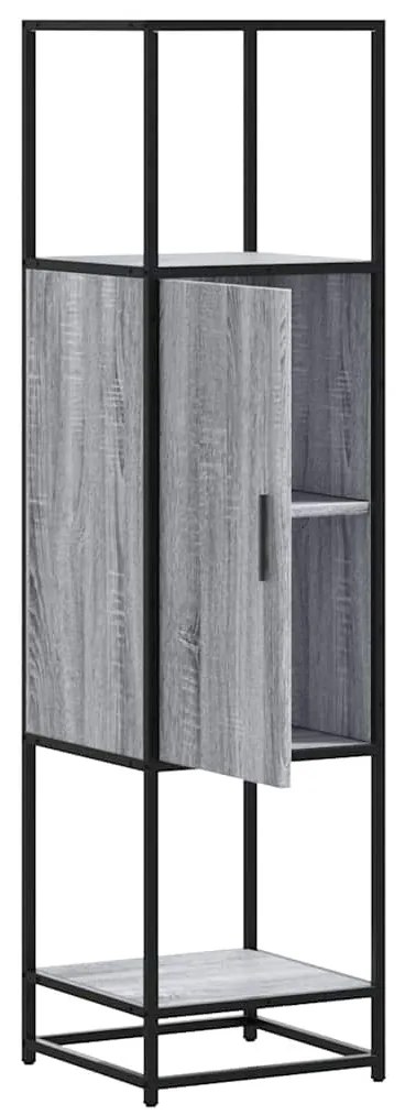 Highboard Grey Sonoma Κατασκευασμένο ξύλο και μέταλλο - Γκρι sonoma