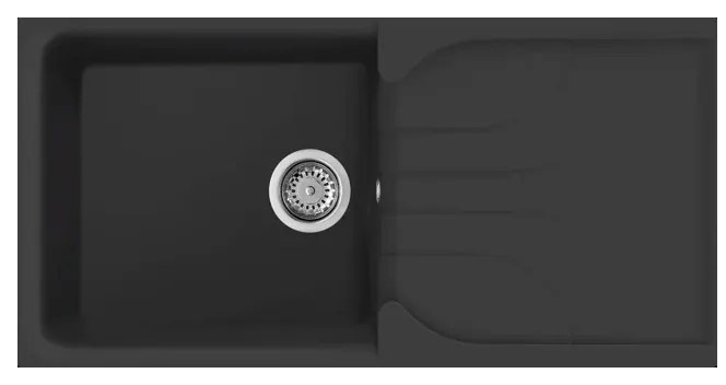 Νεροχύτης κουζίνας EGO 480 Nero 40 ELLECI 100x50cm