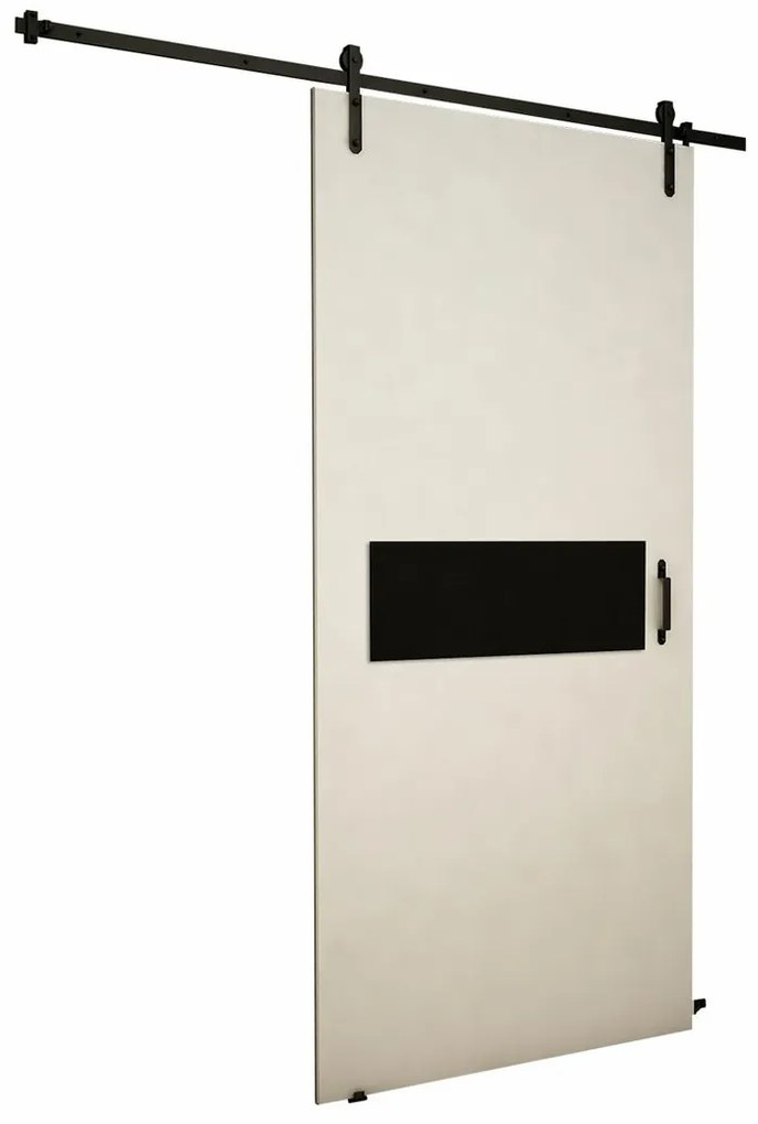 Συρόμενες πόρτες Dover 156, 33 kg, Άσπρο, Μαύρο, Πλαστικοποιημένη μοριοσανίδα, Αλουμίνιο | Epipla1.gr