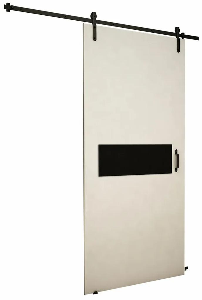 Συρόμενες πόρτες Dover 156, 33 kg, Μαύρο, Άσπρο, Πλαστικοποιημένη μοριοσανίδα, Αλουμίνιο | Epipla1.gr