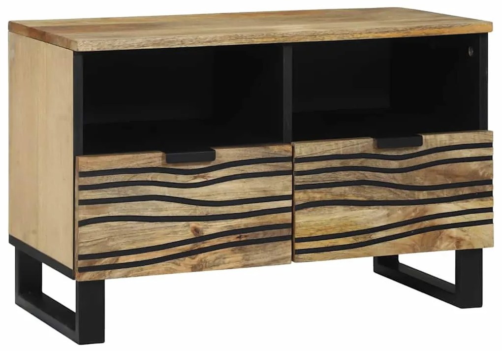 vidaXL ντουλάπα τηλεόρασης 70x33.5x46 cm από μασίφ ξύλο μάνγκο