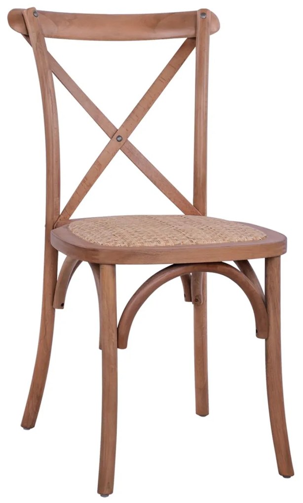 Καρέκλα OWEN Ξύλινη Στοιβαζόμενη Οξιά Dark Honey 45x55,5x90εκ. 45x55.5x90 εκ.
