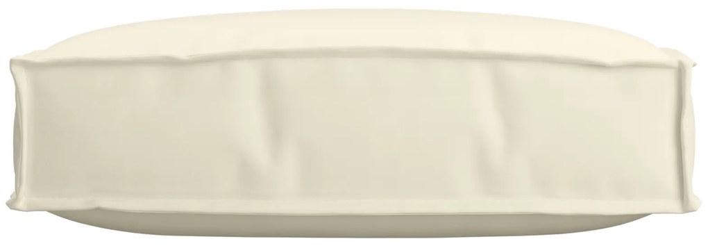 vidaXL Μαξιλάρι Παλέτας για Κάθισμα Κρεμ 60 x 60 x 12 εκ Υφάσματος Oxford