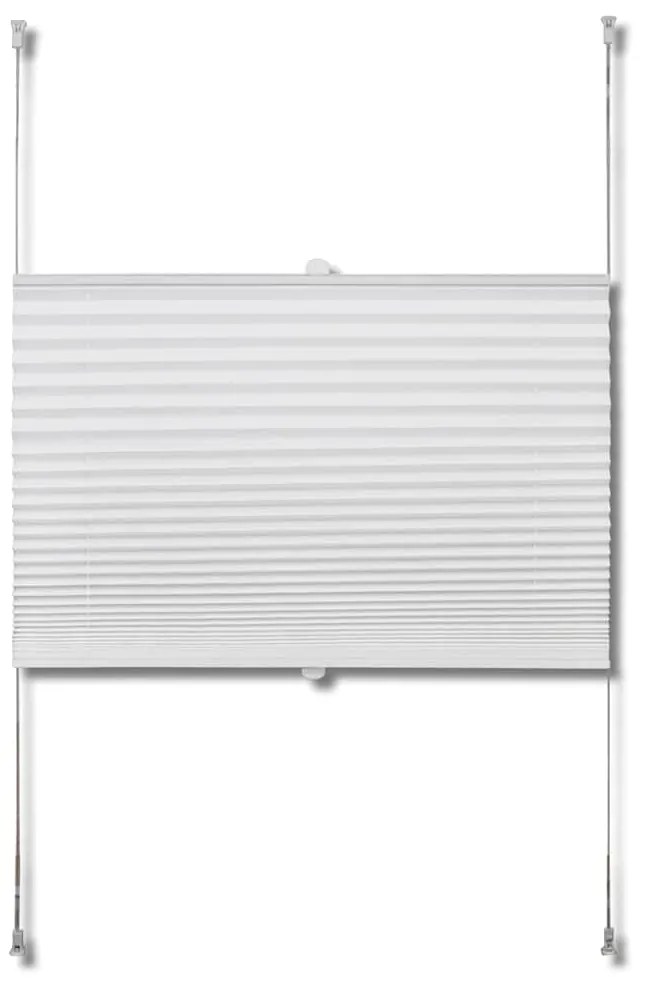 vidaXL Πλισέ στόρι σκίασης 100 x 200cm Λευκό