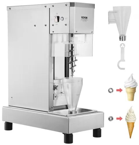 VEVOR Ice Cream Blender 750W  Ice Cream Mixer Stir Machine 304 Stainless Steel