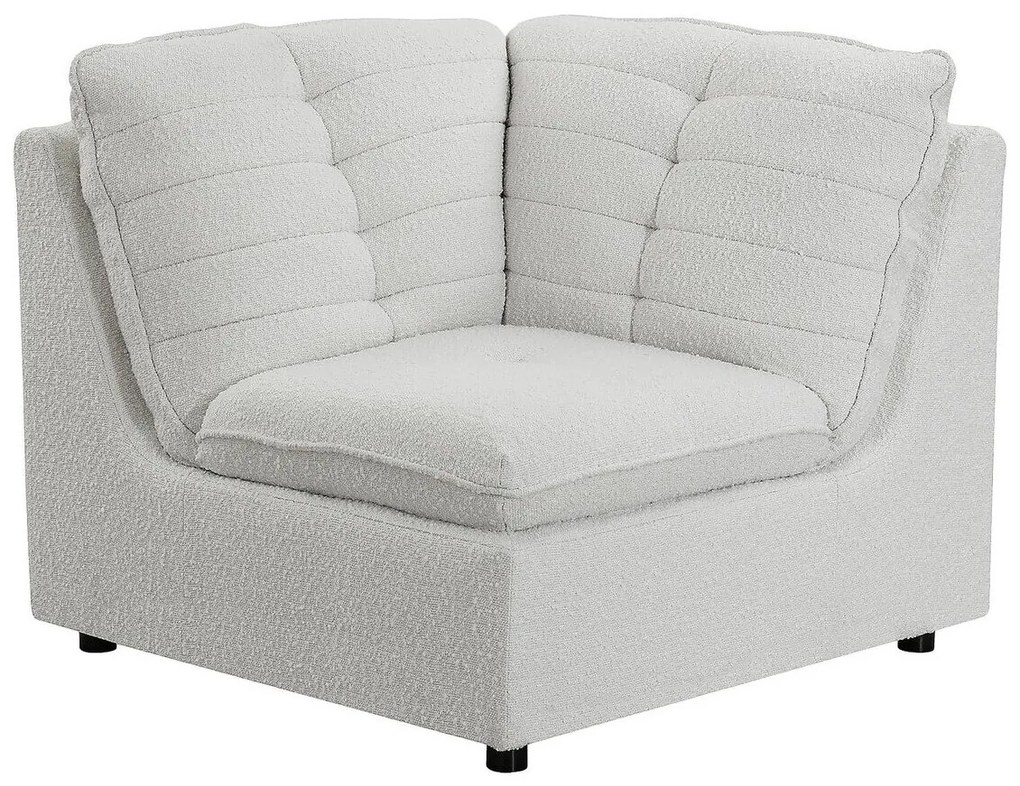 Πολυμορφική πολυθρόνα Riverton L103, Άσπρο, 84x94x94cm, Ταπισερί, Πόδια: Πλαστική ύλη