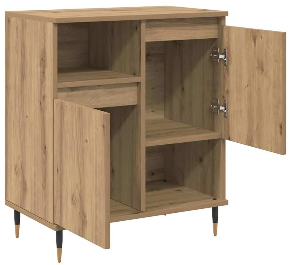 vidaXL Πλαϊνό γραφείο artisan δρυς 60 x 35 x 70 cm Επεξεργασμένο ξύλο