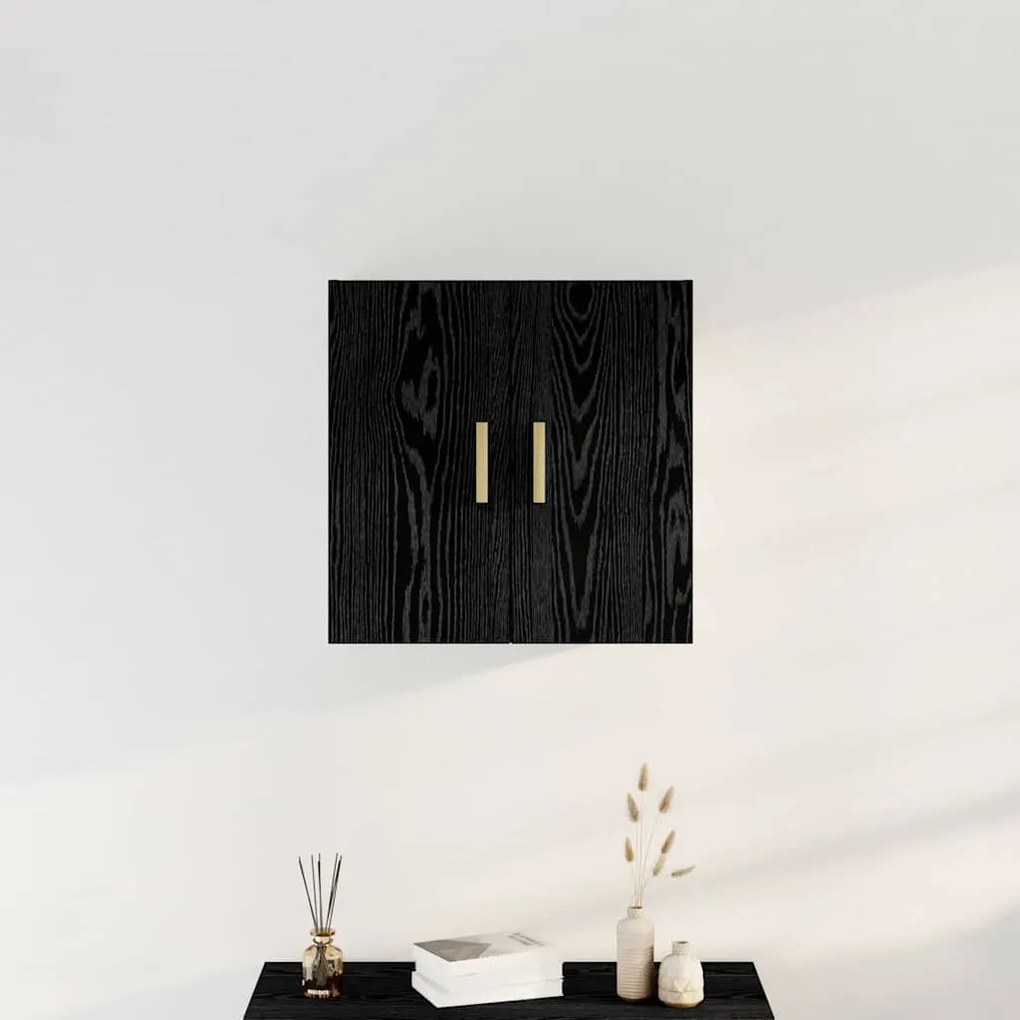 vidaXL Ντουλάπα Τοίχου Μαύρη δρυς 60 x 30 x 60 cm Επεξεργασμένο ξύλο