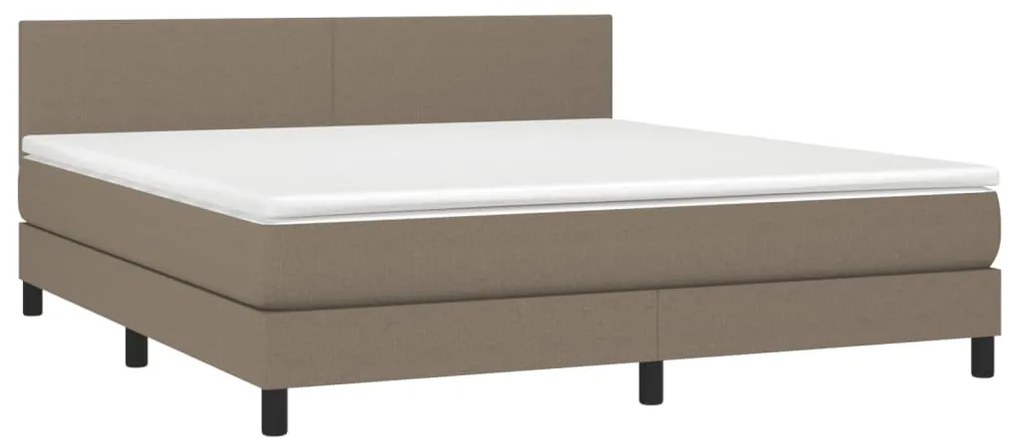 ΚΡΕΒΑΤΙ BOXSPRING ΜΕ ΣΤΡΩΜΑ TAUPE 160X200 ΕΚ. ΥΦΑΣΜΑΤΙΝΟ 3139909