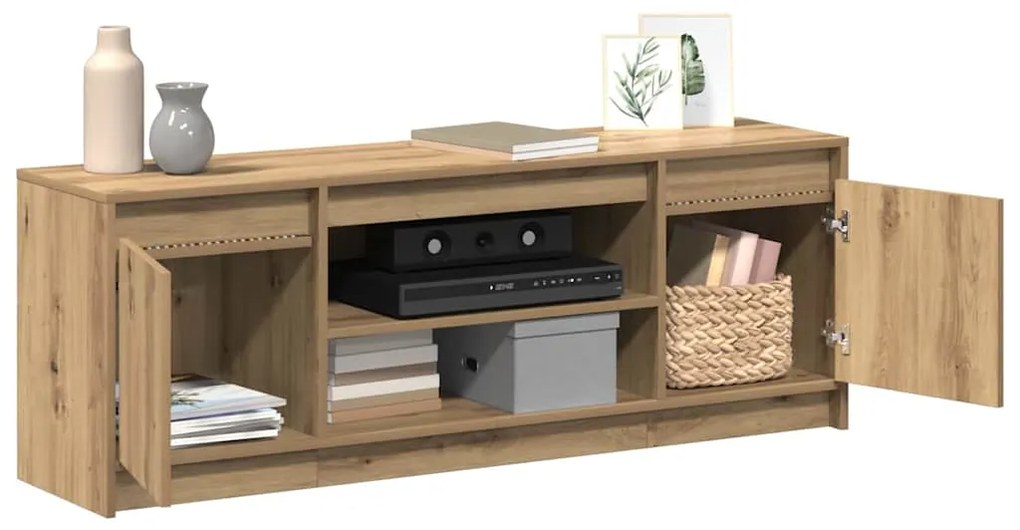 vidaXL Ντουλάπι TV Καφέ 139.5 x 34 x 50 εκ Επεξεργασμένο ξύλο