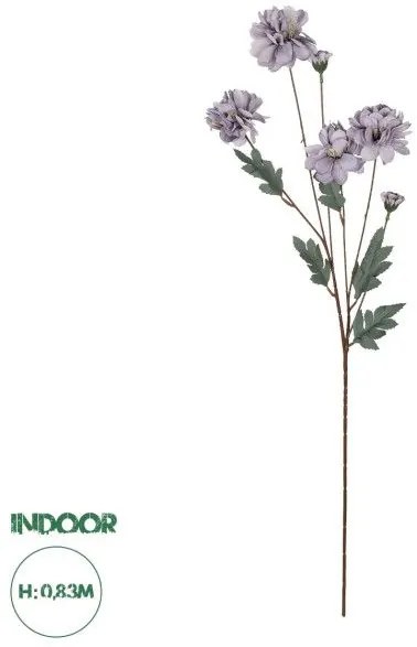 Artificial Garden PURPLE CHRYSANTHEMUM BRANCH 21303 Τεχνητό Διακοσμητικό Μωβ Κλαδί Χρυσάνθεμο Y83cm Globostar 21303 Μωβ