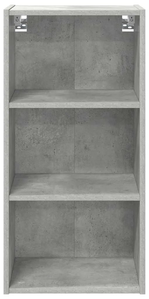 vidaXL Κρεμαστό ντουλάπι Σκυρόδεμα Γκρι 40 x 29,5 x 80 εκ.