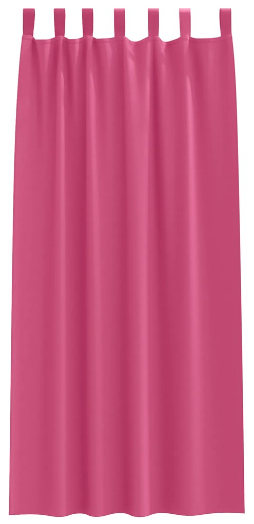 vidaXL Κουρτίνες 2 pcs Φωτεινό Ροζ 245 x 140 εκ. Πολυεστέρας