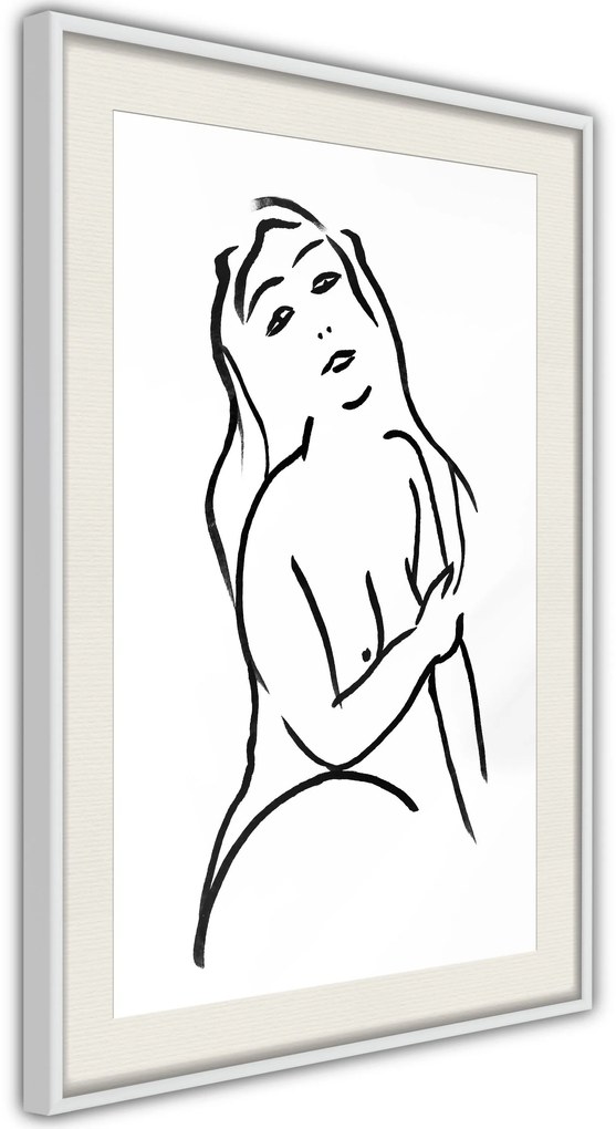 Αφίσα - Shape of a Woman - 20x30 - Χρυσό - Χωρίς πασπαρτού