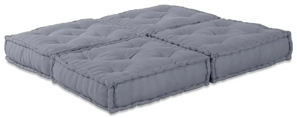vidaXL Μαξιλάρι 2 pcs Γκρι 70 x 70 x 36 εκ Πολυεστέρας