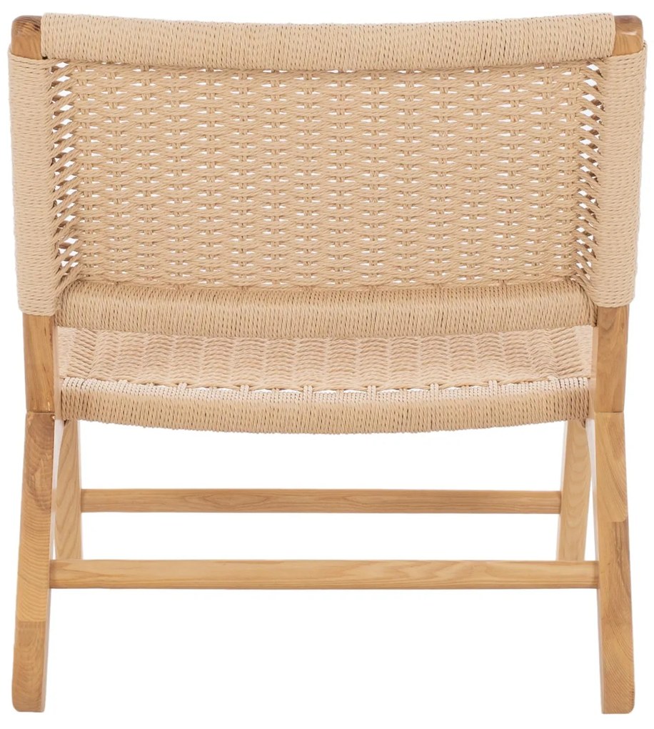 Πολυθρόνα ANIKA C8917.01 Ξύλινη με Πλέξη Σχοινί 67,5x75x73,5Yεκ. 67.5x75x73.5 εκ.