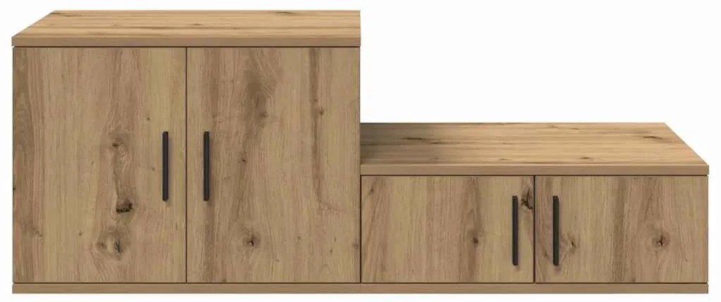 vidaXL Ντουλάπι αποθήκευσης artisan δρυς 127 x 41 x 40 εκ