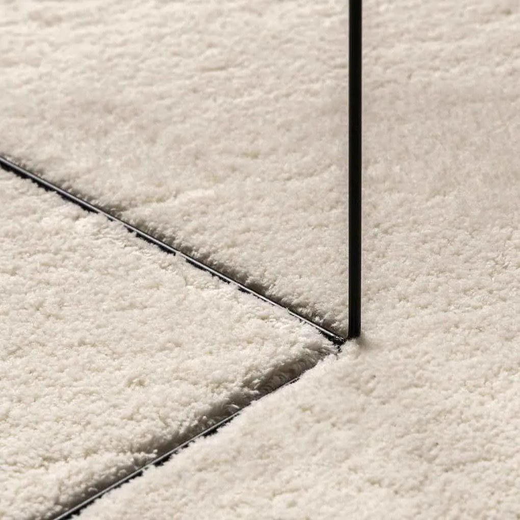 vidaXL Χαλί Μπεζ 100 x 200 cm Πολυεστέρας