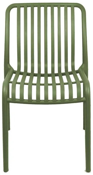 Καρέκλα Zoi pp σε σκούρη πράσινη απόχρωση 42x58x79εκ 42x58x79 εκ.