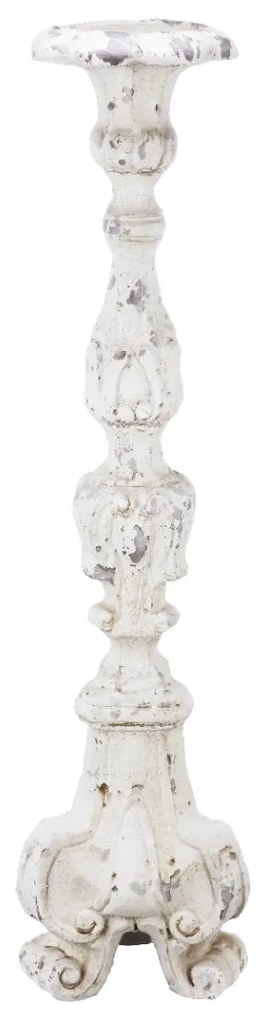 Artekko Zia Διακοσμητικό Κηροπήγιο από Μαγνήσιο σε Λευκή Πατίνα (17.8x17.8x69.9)cm Artekko 76941