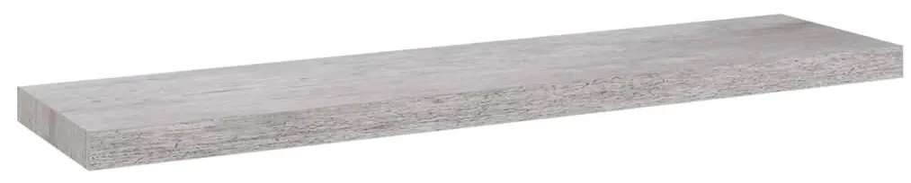 vidaXL Ράφια Τοίχου 4 τεμ. Γκρι Σκυροδέματος 90 x 23,5 x 3,8 εκ. MDF