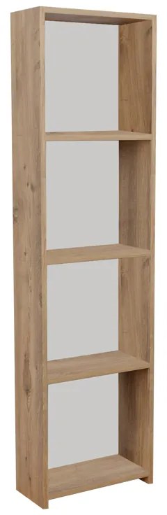 Βιβλιοθήκη Courtnai pakoworld oak μελαμίνης 40x19.5x170εκ