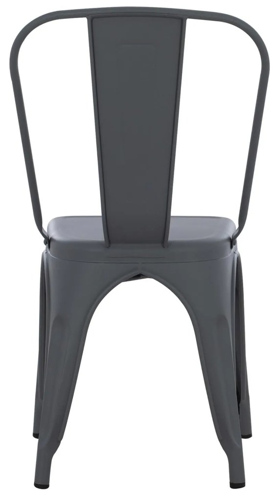 Καρέκλα Μεταλλική Melita-Pro Γκρι 44x47x84,5Υ εκ. 44x47x84.5 εκ.