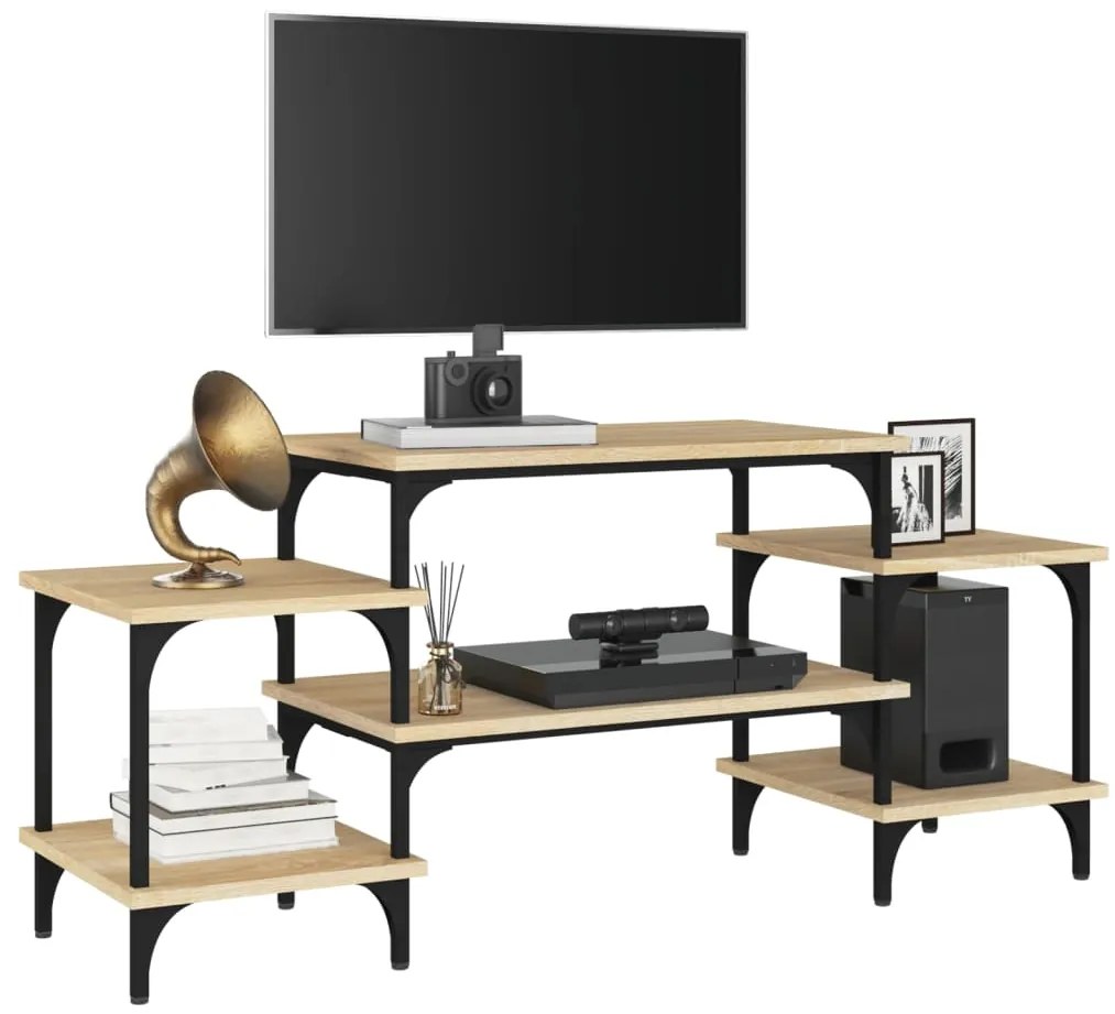 vidaXL Έπιπλο Τηλεόρασης Sonoma Δρυς 117x35x52 εκ. Επεξεργ. Ξύλο