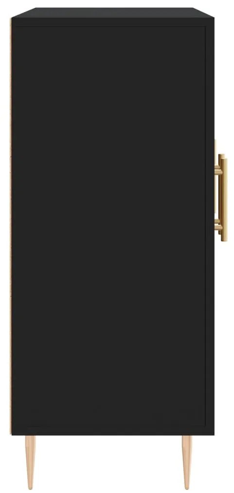 vidaXL Ντουλάπι Μαύρο 90 x 34 x 80 εκ. από Επεξεργασμένο Ξύλο