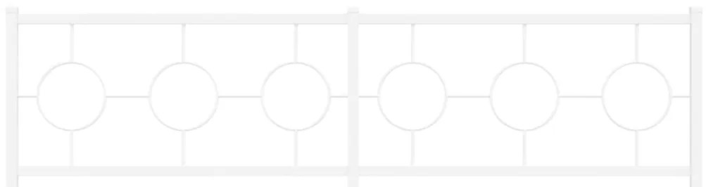 vidaXL Κεφαλάρι Λευκό 180 εκ. Μεταλλικό