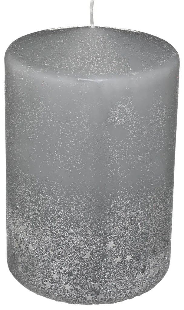 Κερί 900gr (Φ10x15) A-S Glitter Silver 183395AR
