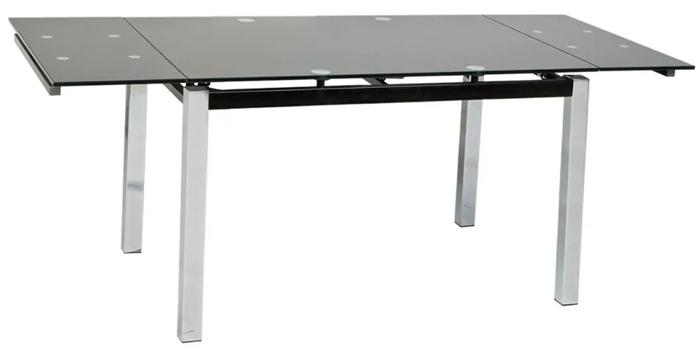 Τραπέζι Glamour Μαύρο 110(170) x 74 x 75
