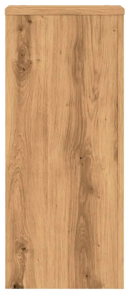 vidaXL Βάσεις Φυτών 2 τεμ. Αρτισιανή Δρυς 30x30x70 εκ. Επεξ. Ξύλο