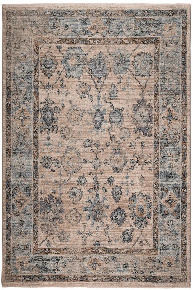 Χαλί Meryland 35038 938 Beige-Blue Βιοκαρπέτ 120X180cm