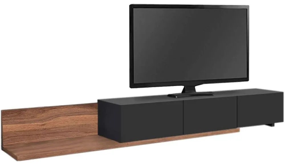 Έπιπλο Τηλεόρασης Enstey 0249136 260x41,8x33,5cm Walnut-Anthracite
