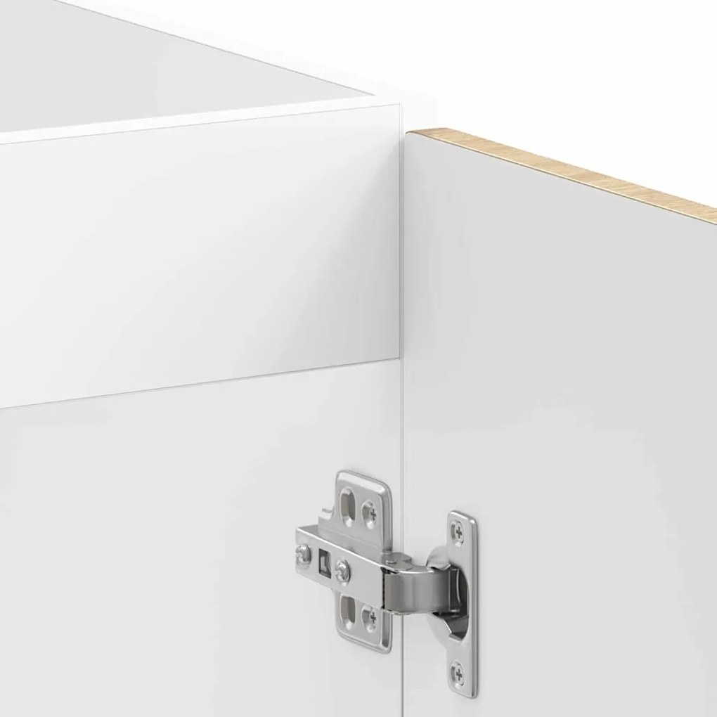 vidaXL Βάση νιπτήρα 2 pcs Καφέ 80 x 46 x 84.5 εκ. Επεξεργασμένο ξύλο