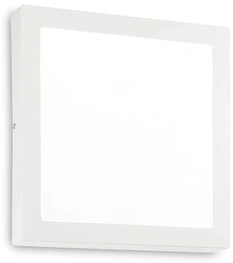 Πλαφονιέρα Universal Square 138657 30x30x4cm 25W 3000K White Ideal Lux