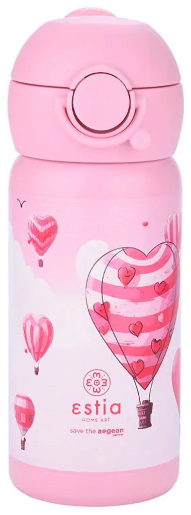 Παγούρι - Θερμός 350ml Με Καλαμάκι Estia Save The Aegean Love Ascend 01-23454