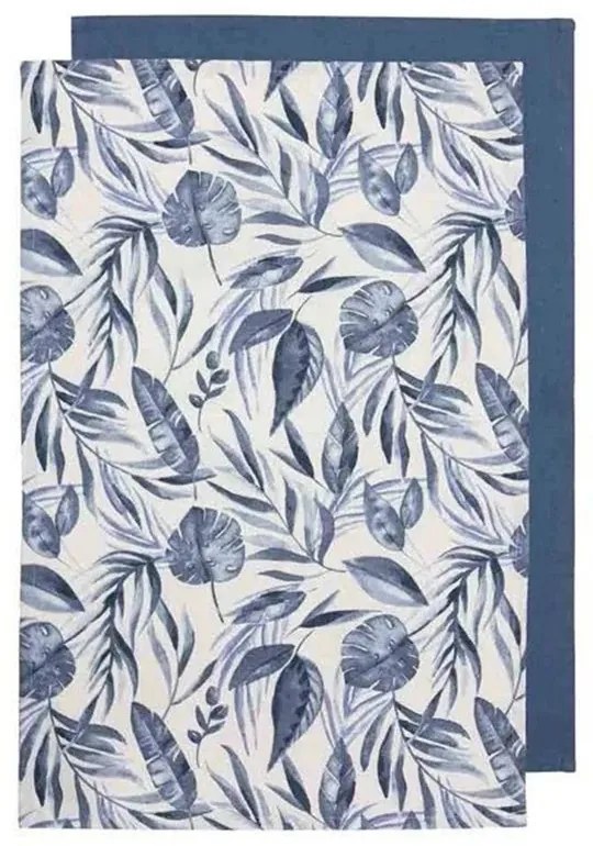 Πετσέτες Κουζίνας Blue Lagoon (Σετ 2Τμχ) 33725 45x70cm Blue-White Ladelle 100% Cotton
