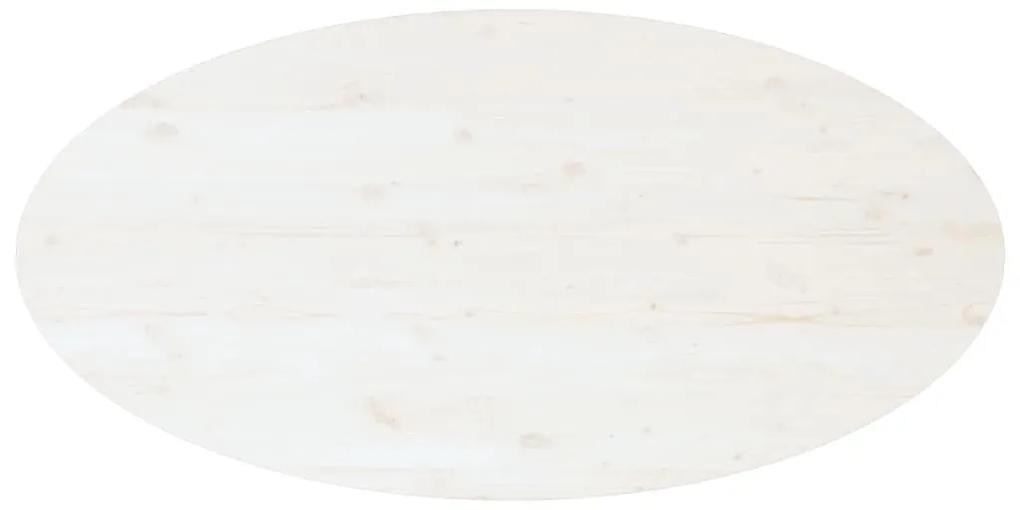 vidaXL Τραπεζάκι Σαλονιού Λευκό 110x55x45 εκ. από Μασίφ Ξύλο Πεύκου