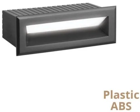 Σποτ Φωτιστικό Χωνευτό LED 3W IP65 3000K Flik Viokef-4308701-Ανθρακί 4308701