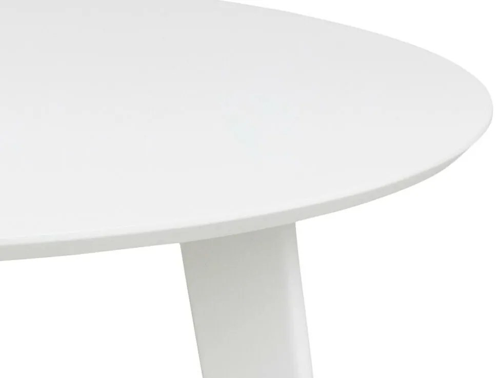 Τραπέζι Oakland 385, Άσπρο, 76cm, 21 kg, Ινοσανίδες μέσης πυκνότητας, Φυσικό ξύλο καπλαμά, Ξύλο, Ξύλο: Καουτσούκ | Epipla1.gr