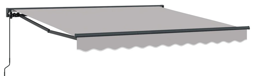 vidaXL Σκηνίτσα Αναδιπλούμενη Ανοιχτό γκρι 350x250 εκ Ύφασμα