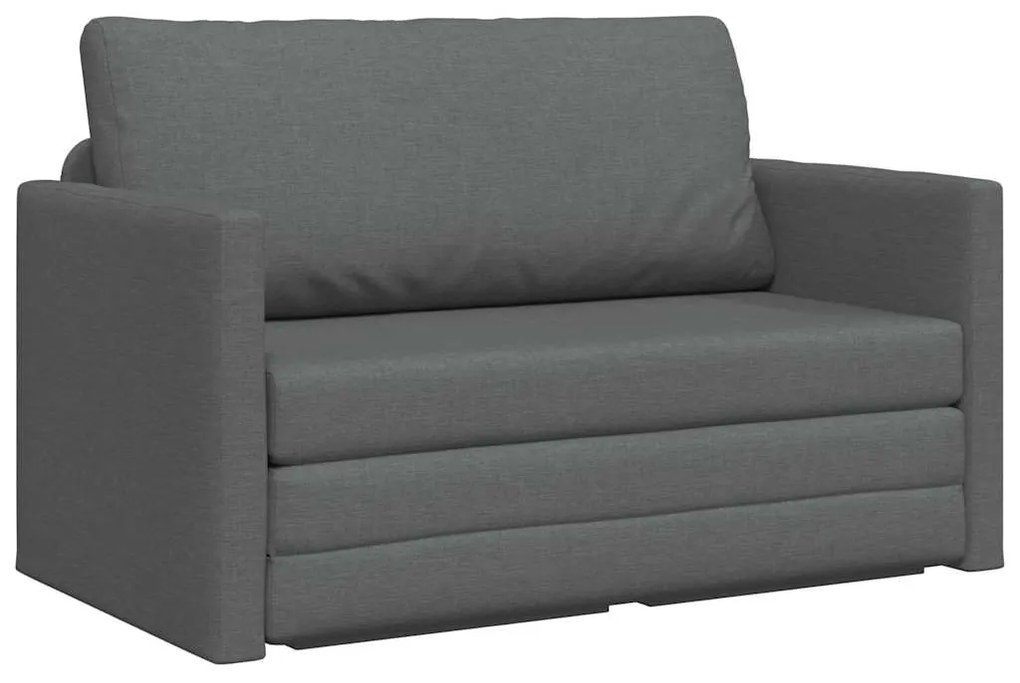 vidaXL Κρεβάτι καναπές Σκούρο γκρι 124 x 71 x 78 εκ ύφασμα