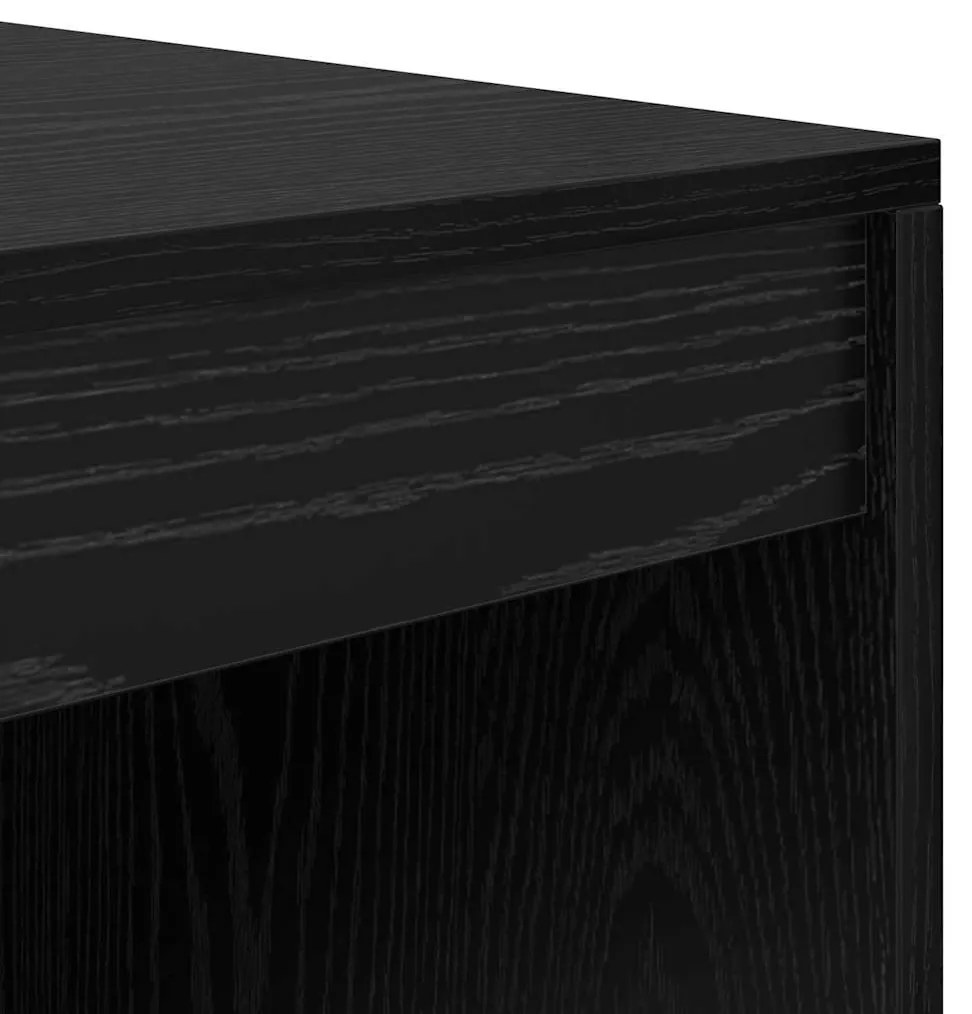 vidaXL Γραφείο Μαύρη δρυς 90 x 50 x 76 εκ. Επεξεργασμένο ξύλο