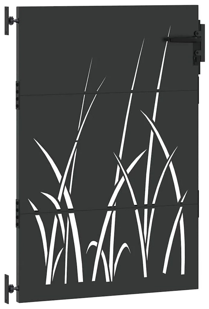 vidaXL Πύλη Κήπου Μαύρο 85 x 150 cm Ατσάλι με Επικάλυψη Πούδρας