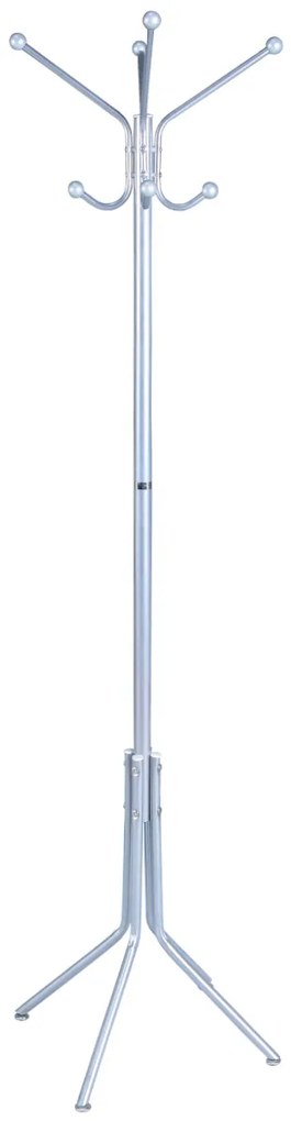 Καλόγερος ArteLibre TERAMO Ασημί Μέταλλο 48x48x177.5cm